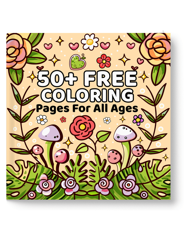 Enjoy 50 Free Digital Bold & Easy Coloring Pages (8.5x8.5 inches)!